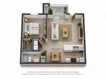 1 bed 1 bath at Epic Apartments , Daytona Beach, FL, 32114