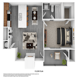 1 bed 1 bath at Parkland at Orange Park Apartments , Orange Park, Florida