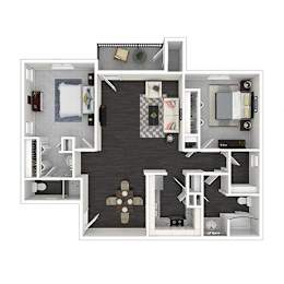 A floor plan 2x2 at Vista Linda, New Mexico 87507