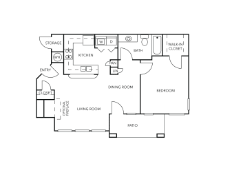 Floor Plan  a floor plan of a bedroom floor plan with a bedroom and a living room