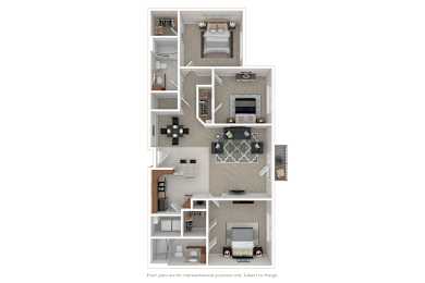 3 bed 2 bath at The Lofts at Reynolds Village Apartments, North Carolina, 92627