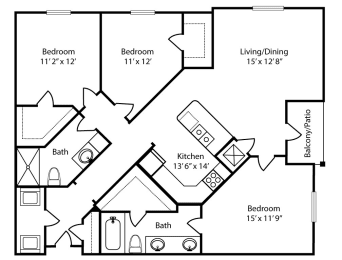 a floor plan of a two story house with a kitchen and a living room
