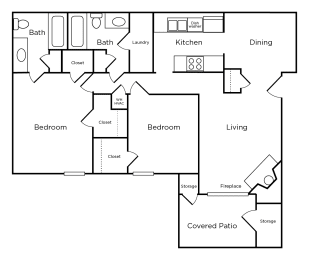 this is a diagram of a floor plan of a house