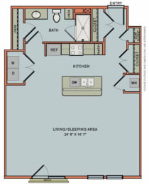 3-S5 Floorplan at The Can Plant Residences at Pearl