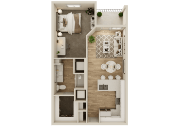 a1 example floor plan for the cannery at the packing district's apartments in orlando