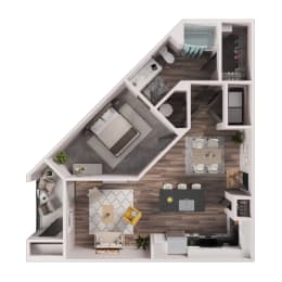 One Bedroom Apartment For Rent San Antonio | A3 | Tin Top