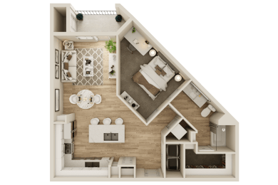 a4 example floor plan for the cannery at the packing district's apartments in orlando