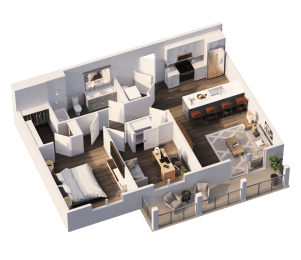  Floor Plan A4 Plus Flex Space