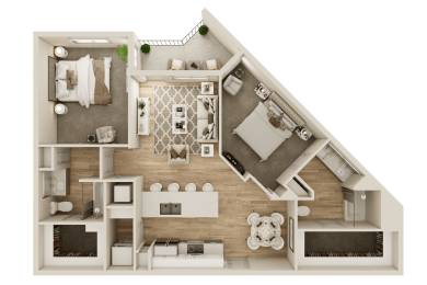 b3 example floor plan for the cannery at the packing district's apartments in orlando