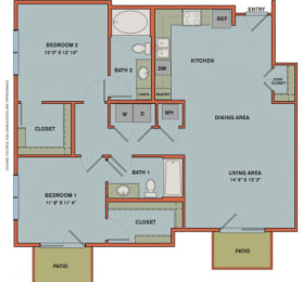 B4 Floorplan at The Can Plant Residences at Pearl