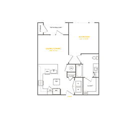 a floor plan of a two bedroom apartment