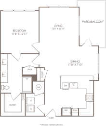 a blueprint of a floor plan of a living room