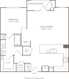 a blueprint diagram of a floor plan of an apartment