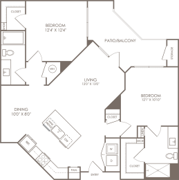 a blueprint of a floor plan of a house