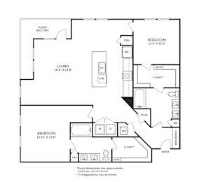 A black and white image of a house floor plan.