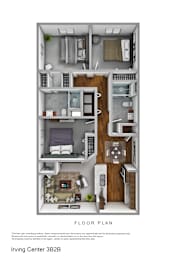  Floor Plan 3 Bedroom 2 Bathroom Accessible