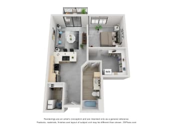  Floor Plan Forge - 1 Bedroom 1 Bathroom