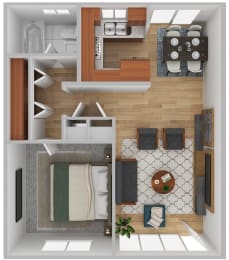 1 Bedroom apartment at Vertical at Biltmore Apartments in Phoenix, AZ