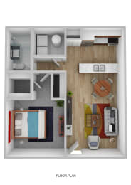 624sf 1 bed apartment at Arcadia Pointe Apartments in Las Vegas
