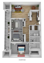 3 bed, 2 bath 1085 sf bed apartment at Arcadia Pointe Apartments in Las Vegas