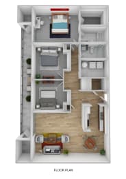 3 bed - 2bath 1,343 sf bed apartment at Arcadia Pointe Apartments in Las Vegas