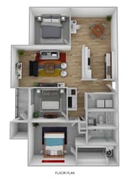 3 bed - 2 bath bed apartment at Arcadia Pointe Apartments in Las Vegas