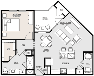 A4 Floor Plan at McCarty Commons, San Marcos