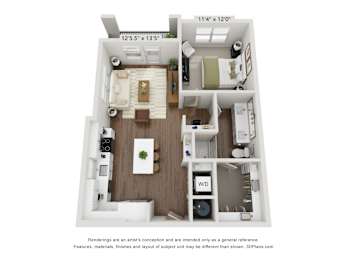 A5 Floor plan at Kessler, Texas, 76137