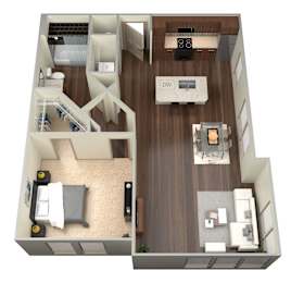 1 bed 1 bath I at Aviator West 7th Apartments , Fort Worth, 76107