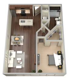 1 bed 1 bath M at Aviator West 7th Apartments , Texas 76107