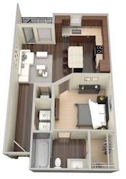 1 bed 1 bath at Aviator West 7th Apartments , Fort Worth, TX, 76107
