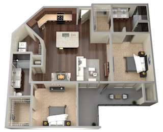 2 bed 2 bath B at Aviator West 7th Apartments , Fort Worth