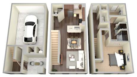 1 bed 1 bath T at Aviator West 7th Apartments , Texas 76107