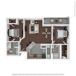 2 bed 2 bath A at Rosemary Apartments, Texas