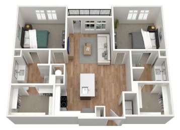2 bedroom 2 bath I at Birdie on Woodland Greens, Texas 78726