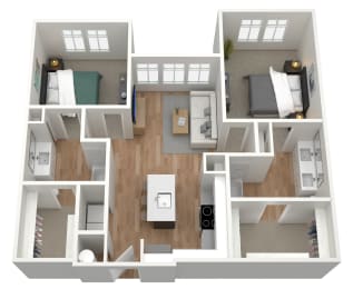 2 bedroom 2 bath F at Birdie on Woodland Greens, Austin