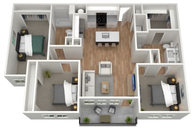 3 bedroom 2 bath B at Birdie on Woodland Greens, Austin, 78726