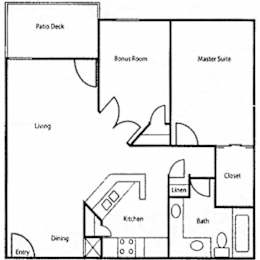 2 bed 1 bath at Brook Meadow Village Apartments , Austin, 78758