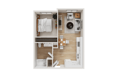1 bed 1 bath at Terracina at Winding Creek Apartments, Roseville, California