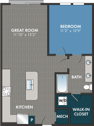 A4B Floor Plan Plan at Abberly Riverwalk Apartment Homes, Tennessee, 37228