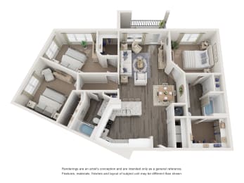 a floor plan of the villas at houston levee west apartments in cordova,