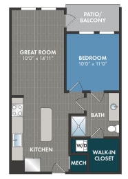 columbia Floor Plan at Abberly Riverwalk Apartment Homes, Nashville, TN, 37228