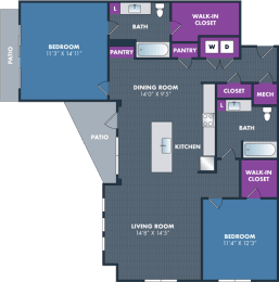 a floor plan of a roommates roommates