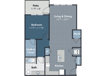 the floor plan of modesto apartments