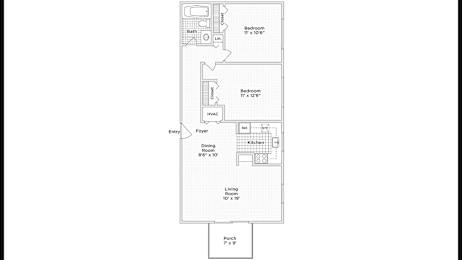 Floor Plan 1316 at 583 Del Mar, St. Louis, Missouri