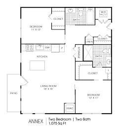 2 bedroom 2 bathroom C at 275 on the Park Apartments, Missouri