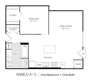 1 bedroom 1 bath C at 275 on the Park Apartments, St. Louis, Missouri