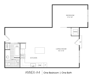1 bedroom 1 bath B at 275 on the Park Apartments, St. Louis, 63108