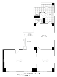 1 bed 1 bathroom C at 275 on the Park Apartments, St. Louis, 63108