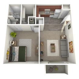 Uptown 1 Bed 1 Bath at The District, Memphis